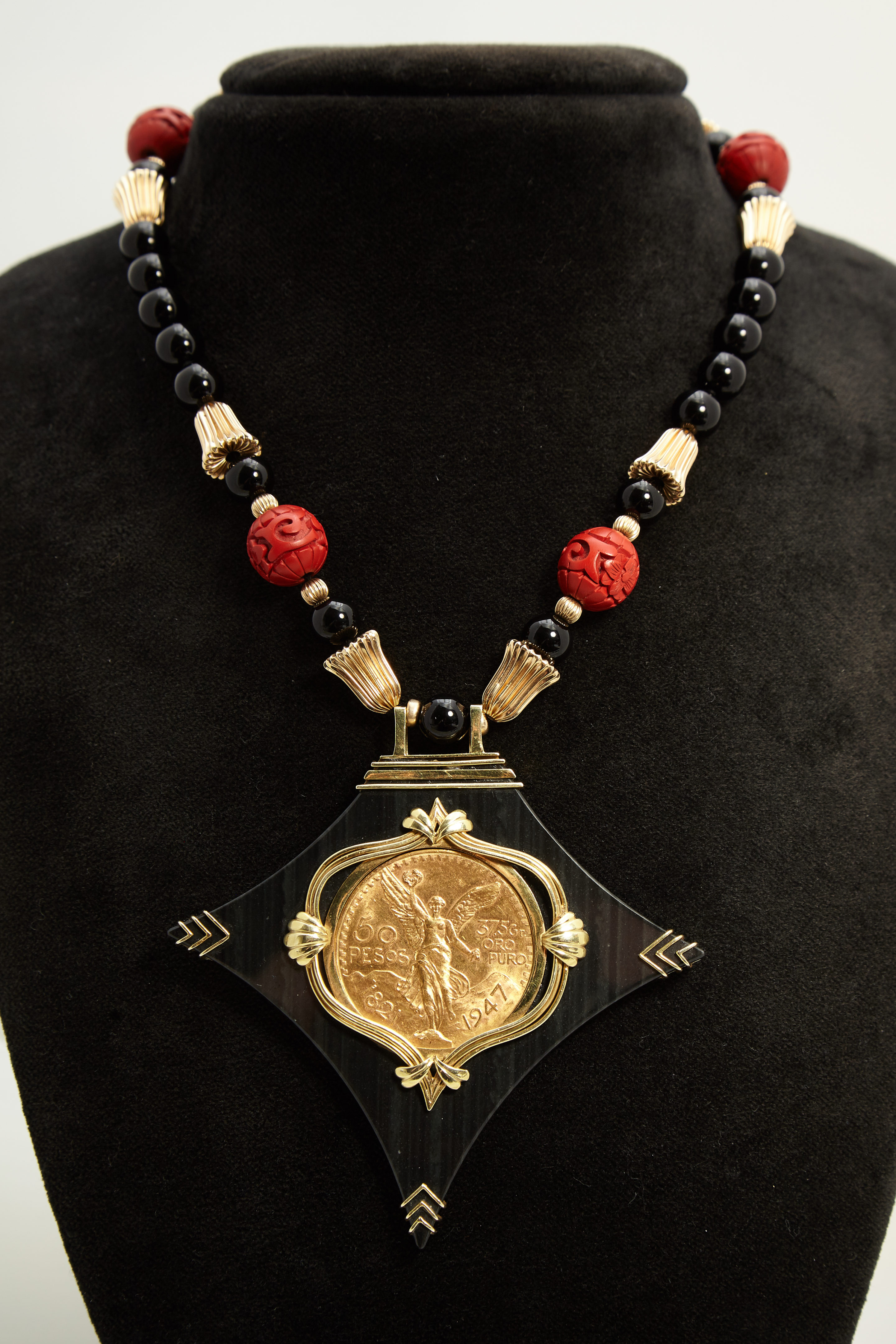 Mexican Peso Necklace Eleuteri