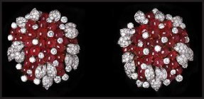 bulgari-cabochon-ruby-diamond-brooches