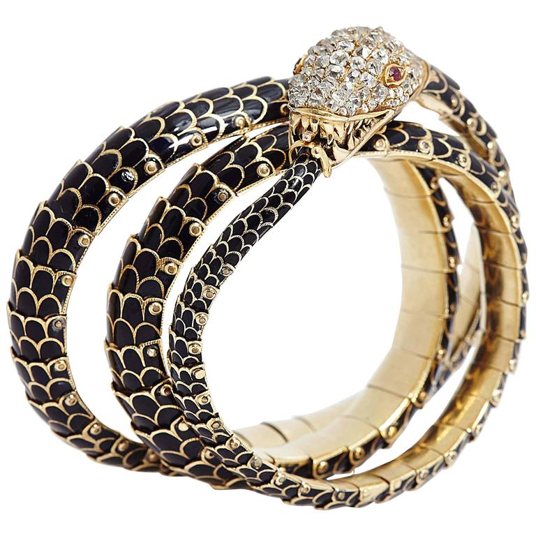 Snake Bracelet Anti Tarnished Snake Jewellery - Fashion Jewellery / We –  Jewellery Hat