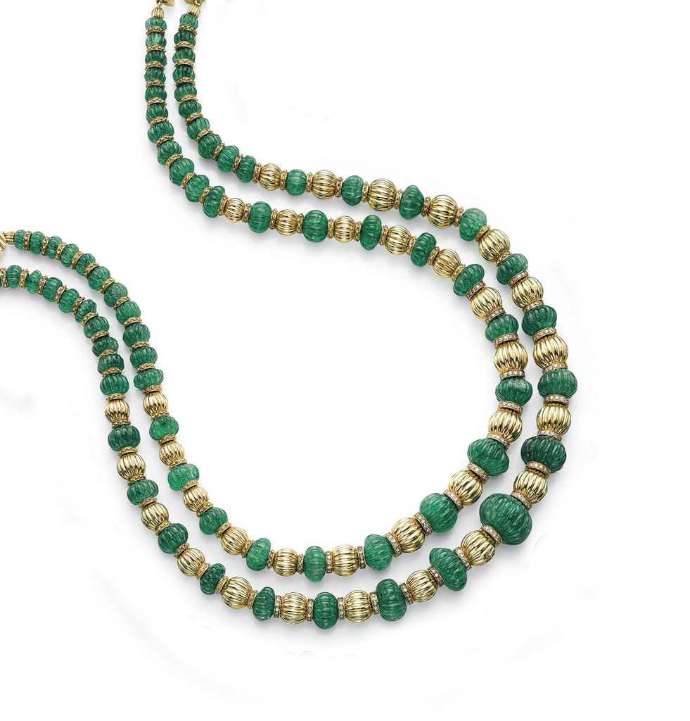 Meister Emerald Beads Necklace - Eleuteri