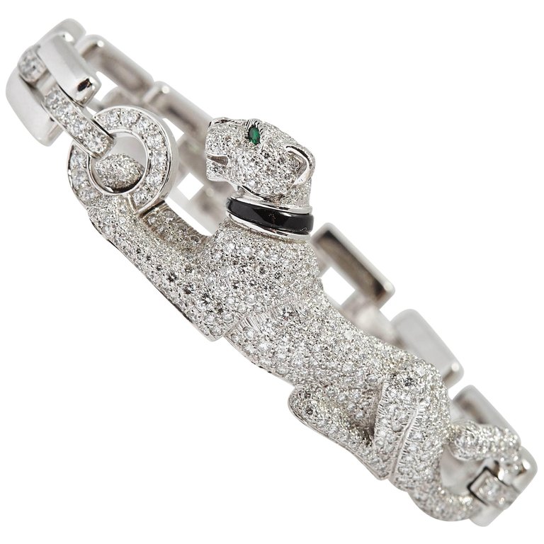 Cartier panther 2025 diamond bracelet