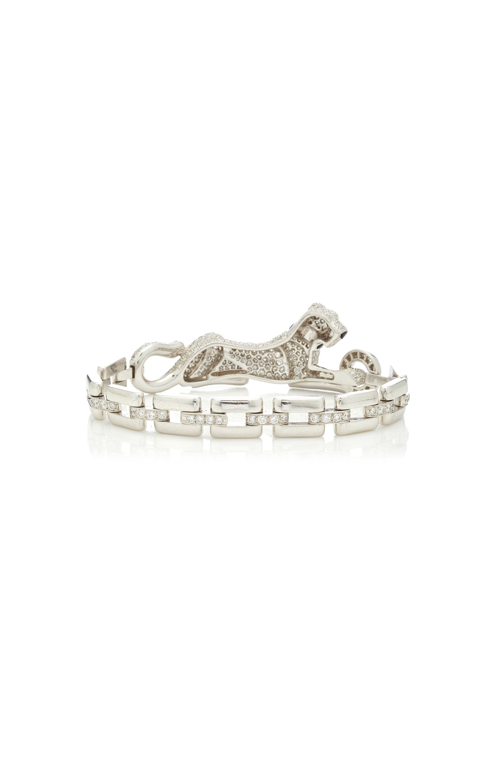 CRHP601141 - Panthère de Cartier High Jewelry bracelet - Platinum,  emeralds, onyx, diamonds - Cartier