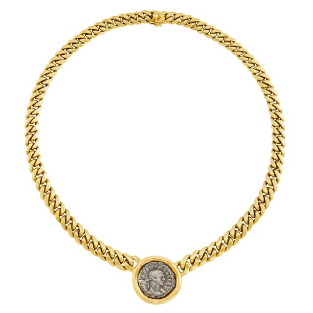 Bulgari Monete Gold Platinum Ancient Coin Necklace | Baroque jewelry, Coin  jewelry, Ancient jewelry
