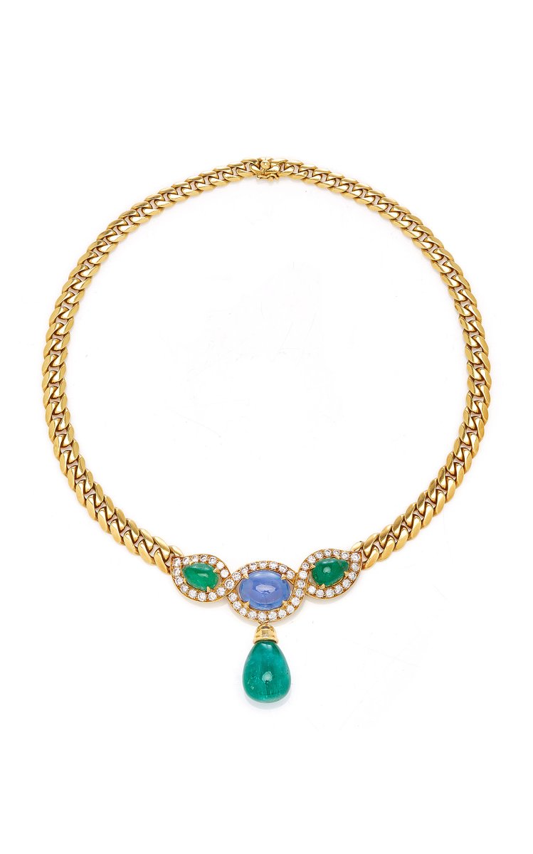Bulgari Emerald, Sapphire, and Diamond Necklace - Eleuteri