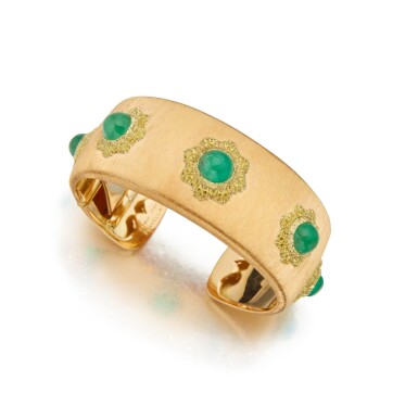 Emerald and Diamond Bangle – Aurum Jewelers