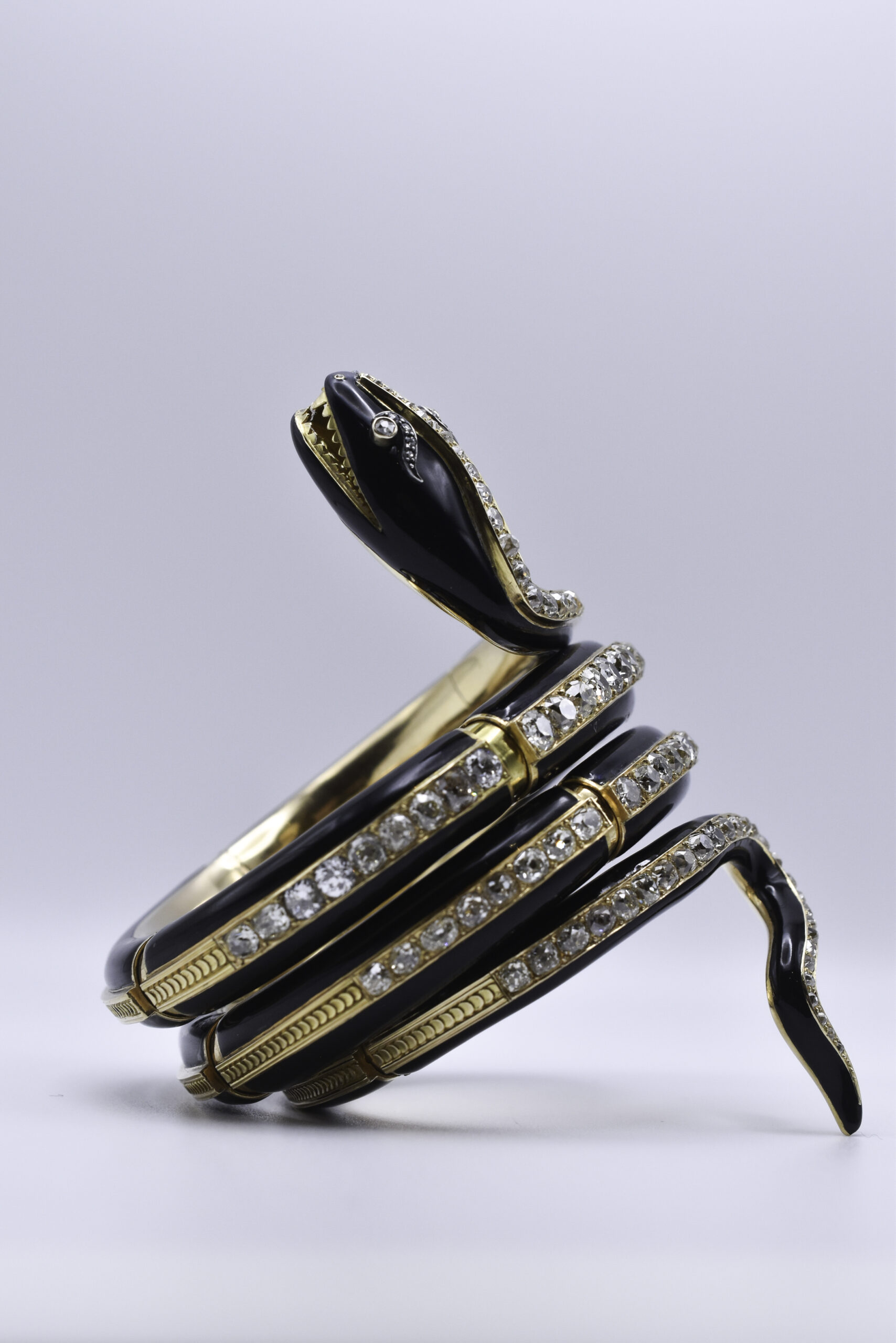 Victorian Retrospective Coiled Serpent Bracelet