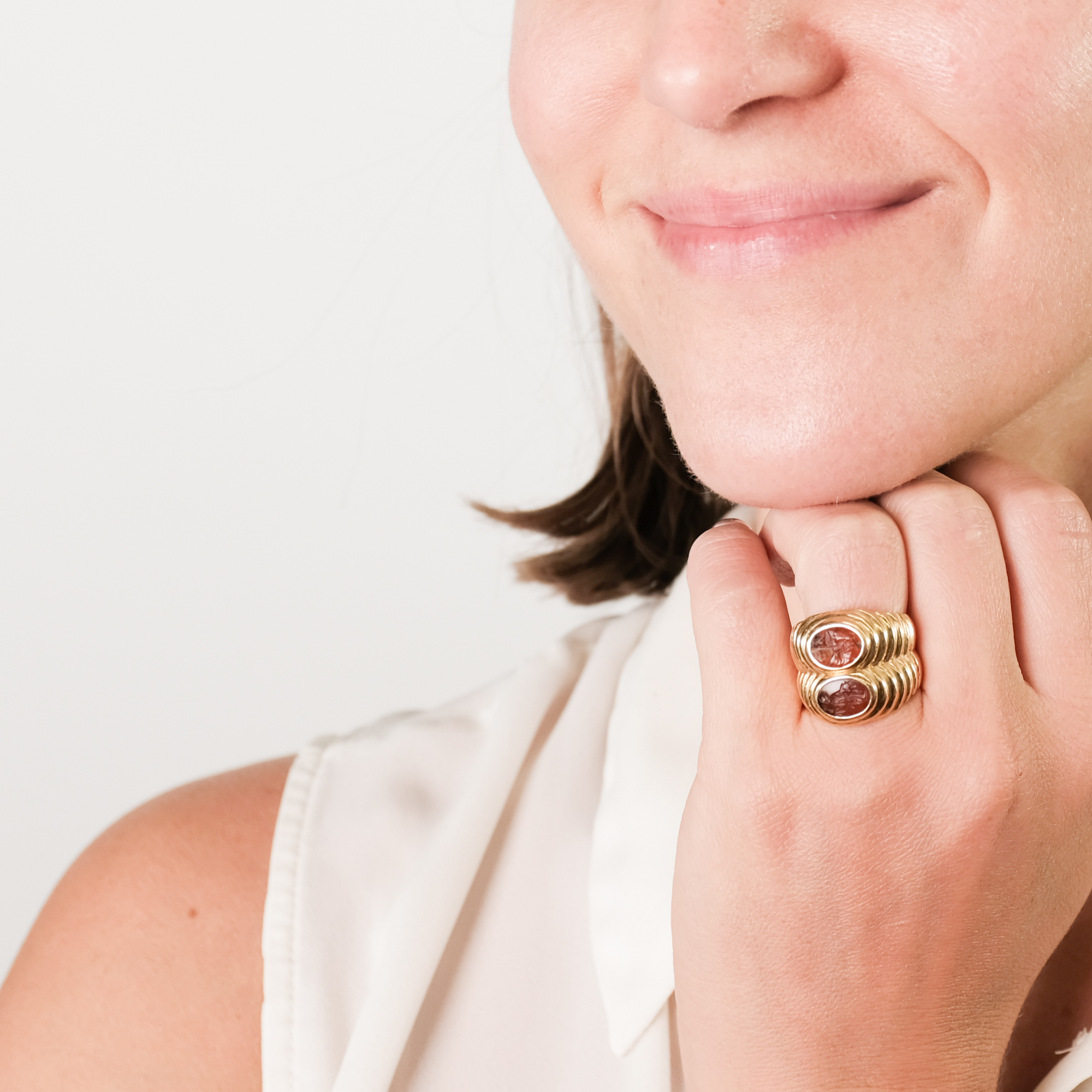Marina B Citrine Gold Ring – De Maria Jewelry